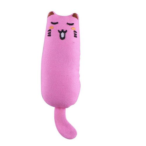 Engaging Catnip Toys for Relaxation & Playtime - Plush Cat Toy - Pink G246D