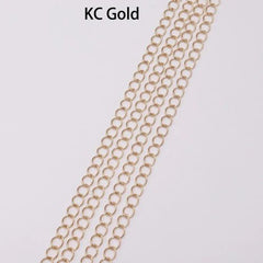 St.kunkka Tail Extender Chain - 5m Necklace Making Supplies - KC Gold / 2.8mm x 5m
