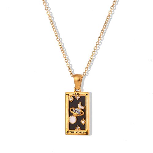 MamacitaSlay Zircon Moon Pendant Necklace - Trendy Fashion Accessory
