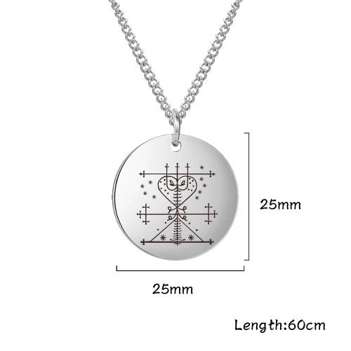 Dawapara Vintage Voodoo Symbol Pendant Necklace - Stylish Accessory - Gold / Style C