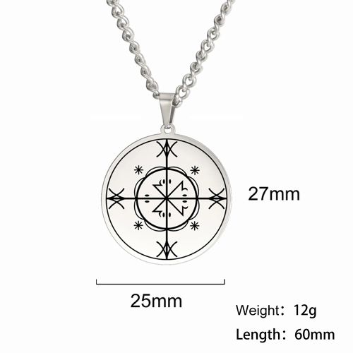 Dawapara Vintage Voodoo Symbol Pendant Necklace - Stylish Accessory