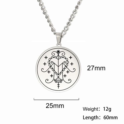 Dawapara Vintage Voodoo Symbol Pendant Necklace - Stylish Accessory - Gold / Style P