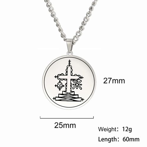 Dawapara Vintage Voodoo Symbol Pendant Necklace - Stylish Accessory