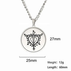 Dawapara Vintage Voodoo Symbol Pendant Necklace - Stylish Accessory