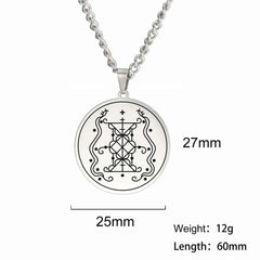 Dawapara Vintage Voodoo Symbol Pendant Necklace - Stylish Accessory