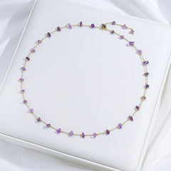 Lina Jw Adjustable Stone Necklace - Handmade Fashion Accessory