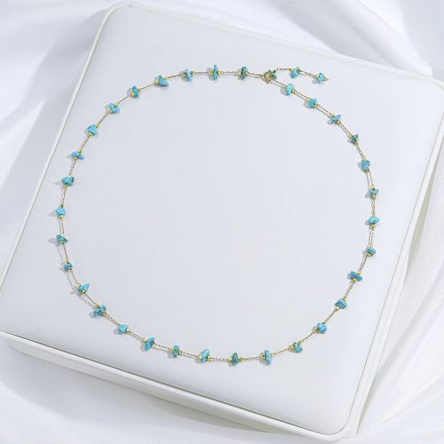 Lina Jw Adjustable Stone Necklace - Handmade Fashion Accessory