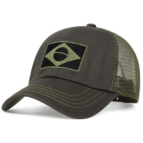 Brazilian Flag Camouflage Cap - Adjustable Casual Baseball Hat