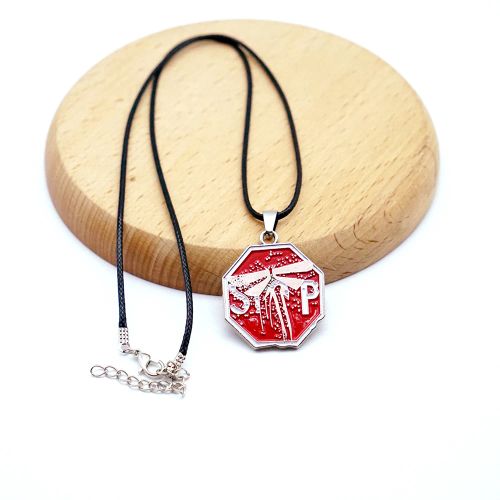 Trendy Arrow Pendant Necklace - Fashionable Statement Piece - red rope