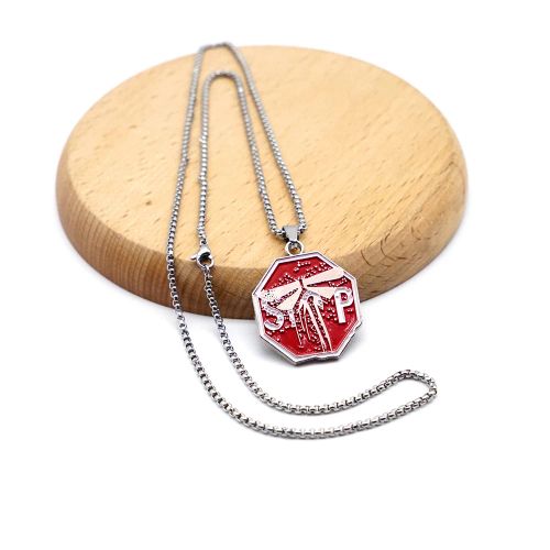 Trendy Arrow Pendant Necklace - Fashionable Statement Piece - red snake