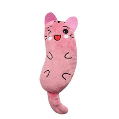 Interactive Plush Cat Toy - Funny Squeaky Teeth Grinding Pet Accessory