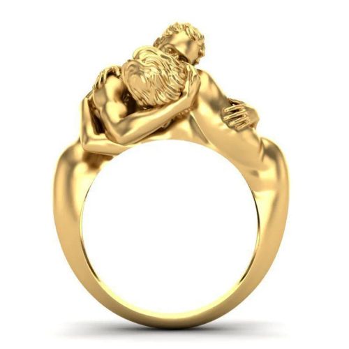 Unique Adam and Eve Rings - Trendy Cocktail Engagement Wedding Rings