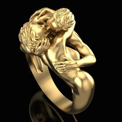 Unique Adam and Eve Rings - Trendy Cocktail Engagement Wedding Rings