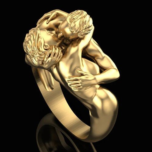 Unique Adam and Eve Rings - Trendy Cocktail Engagement Wedding Rings - 11