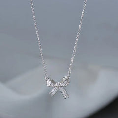 FOMALHAUT Trendy Bowknot Pendant Necklace for Stylish Occasions