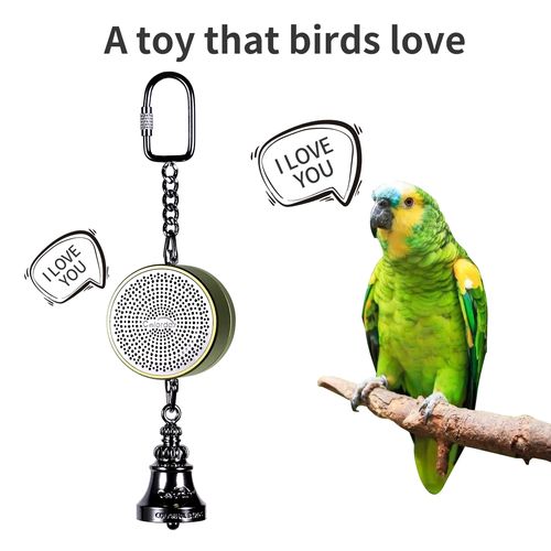 Voice Recordable Bird Toy - Interactive Learning Aid for Birds