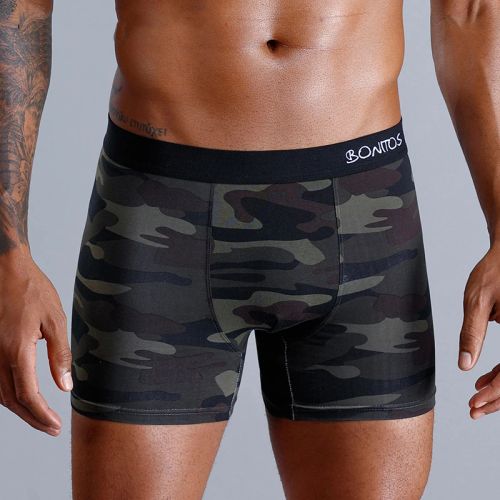 Boxer Shorts - Comfortable Cotton Blend Breathable Underwear - B5-Camouflage / M