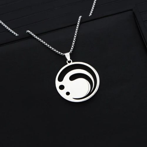 Elegant Stainless Steel Pendant Necklace for Special Occasions - B
