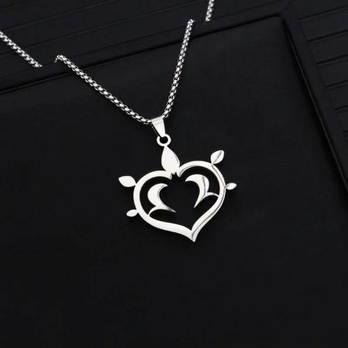 Elegant Stainless Steel Pendant Necklace for Special Occasions - F