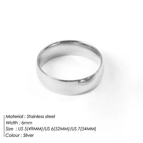 e-Manco Stainless Steel Stacking Rings - Elegant Fashion Jewellery