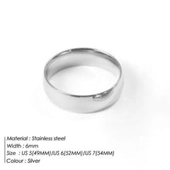 e-Manco Stainless Steel Stacking Rings - Elegant Fashion Jewellery