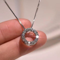 Huitan Geometric Pendant Necklace - Elegant Design for Weddings - 45cm / XL863
