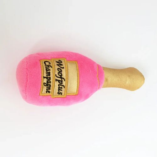 Plush Dog Toy - Fun Wine Bottle Design for Playtime