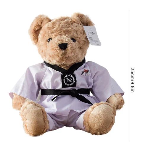 Cute Taekwondo Bear - Soft Plush Toy - Perfect Gift for Kids