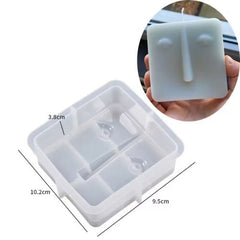 UDOCOOL Abstract Human Face Silicone Candle Mold for Home Décor & Gifts