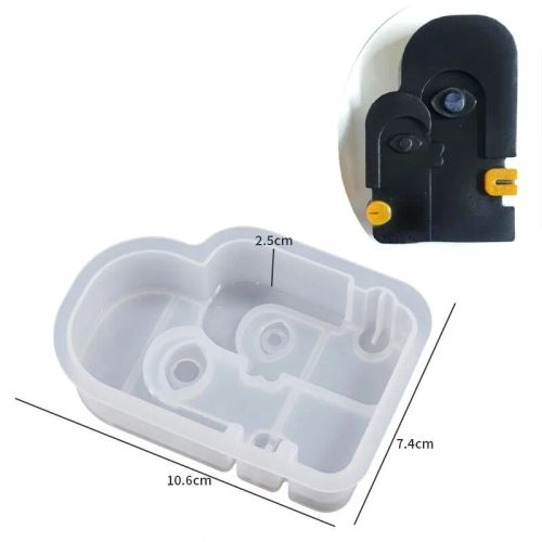 UDOCOOL Abstract Human Face Silicone Candle Mold for Home Décor & Gifts - 04