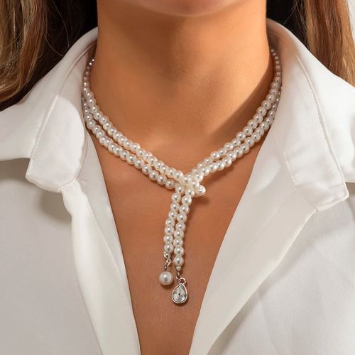 Ingemark Elegant Pearl Pendant Necklace - Perfect Charm Accessory - Silver Color 13