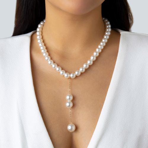 Ingemark Elegant Pearl Pendant Necklace - Perfect Charm Accessory - Gold Color 18