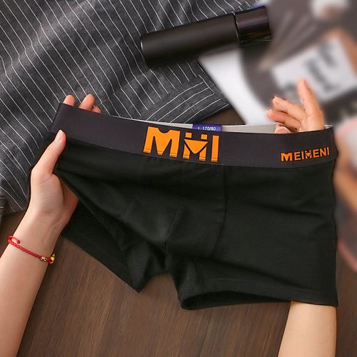 Comfortable Breathable Cotton Boxer Briefs - Stylish Underwear - Black / XXL