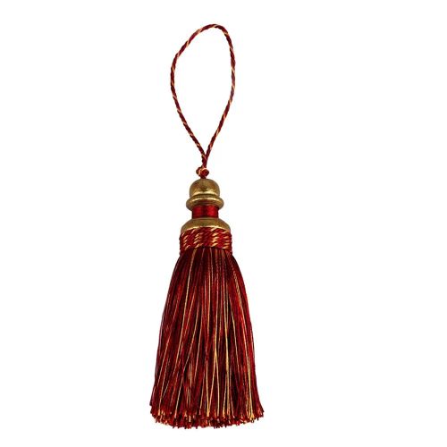 Elegant Polyester Silk Tassels - Versatile Curtain Accessories - 21cm - mix Red