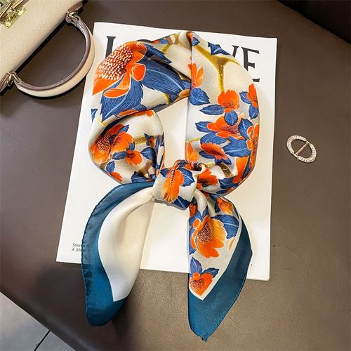 JTVOVO Luxury Silk Skinny Scarf - Multifunctional Small Hair Scarf