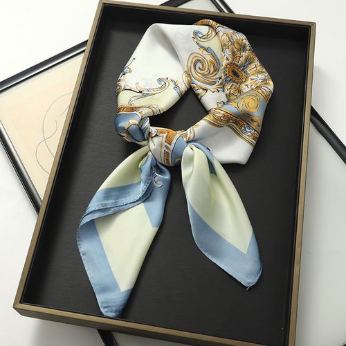 JTVOVO Luxury Silk Skinny Scarf - Multifunctional Small Hair Scarf