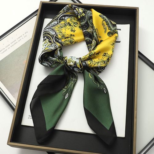 JTVOVO Luxury Silk Skinny Scarf - Multifunctional Small Hair Scarf