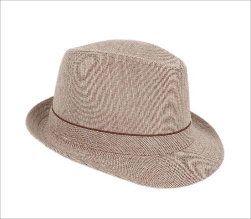 Zhaoxijiu Classic Plaid Fedora Hat for Casual Outdoor Style - khaki / 60