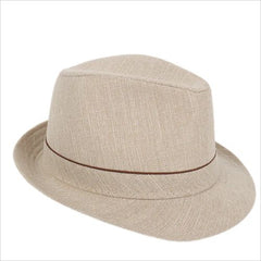 Zhaoxijiu Classic Plaid Fedora Hat for Casual Outdoor Style