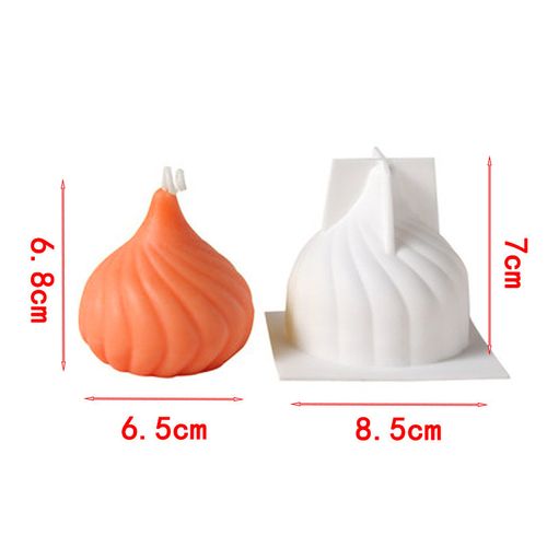 3D Pumpkin Candle Silicone Mold for DIY Halloween Crafts & Soap Making - 13