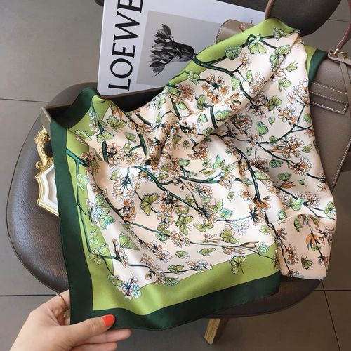 JTVOVO Luxury 70x70CM Printed Scarf - Versatile Fashion Accessory - 1 / 70x70cm