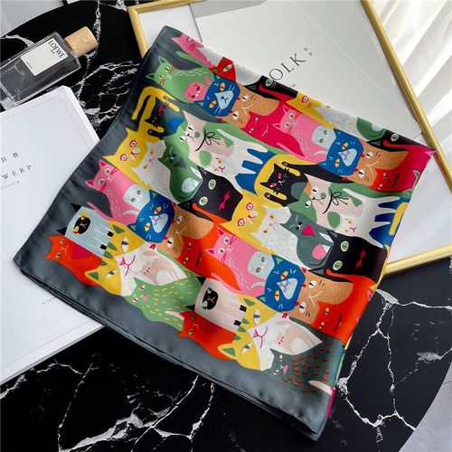 JTVOVO Luxury 70x70CM Printed Scarf - Versatile Fashion Accessory