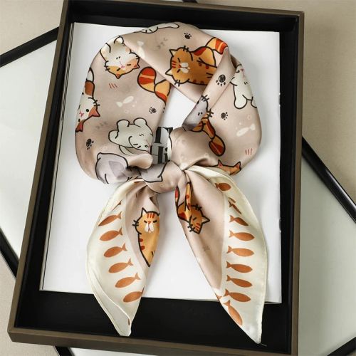 JTVOVO Luxury 70x70CM Printed Scarf - Versatile Fashion Accessory - JNC210-01 / 70x70cm