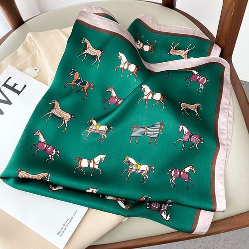 JTVOVO Luxury 70x70CM Printed Scarf - Versatile Fashion Accessory