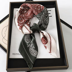 JTVOVO Luxury 70x70CM Printed Scarf - Versatile Fashion Accessory