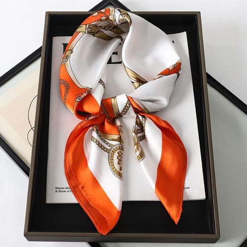 JTVOVO Luxury 70x70CM Printed Scarf - Versatile Fashion Accessory
