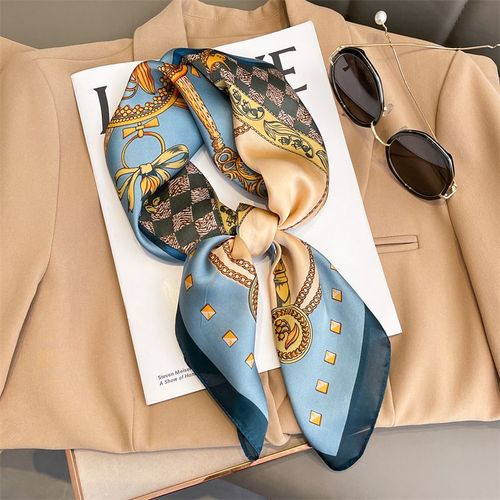 JTVOVO Luxury Square Scarf - Fashionable & Multifunctional Beach Accessory
