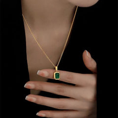 Laoloutian Heart Pendant Necklace - Trendy Mood Tracker Accessory