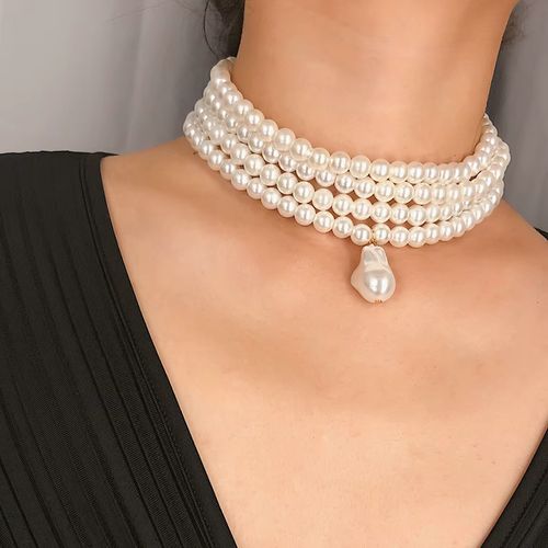 Ingemark Choker Necklace - Stylish Pearl Design for Parties - Necklace 1
