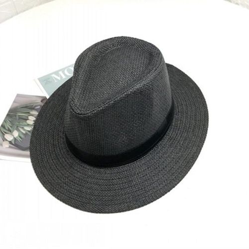 Havana Retro Fedora Hat - Breathable Stylish Sun Protection - Casual - 01-black